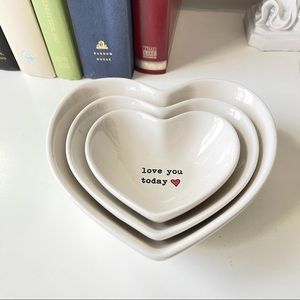 Heart Nesting Bowls